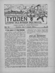 Tydzień: pismo dla rodzin polskich: dodatek niedzielny do "Gazety Szamotulskiej" 1936.08.02 R.11 Nr29