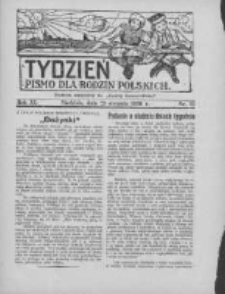 Tydzień: pismo dla rodzin polskich: dodatek niedzielny do "Gazety Szamotulskiej" 1936.08.23 R.11 Nr32