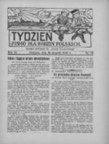 Tydzień: pismo dla rodzin polskich: dodatek niedzielny do "Gazety Szamotulskiej" 1936.08.30 R.11 Nr33