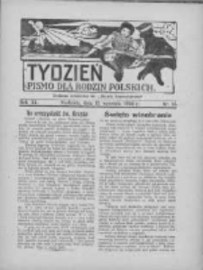 Tydzień: pismo dla rodzin polskich: dodatek niedzielny do "Gazety Szamotulskiej" 1936.09.13 R.11 Nr35