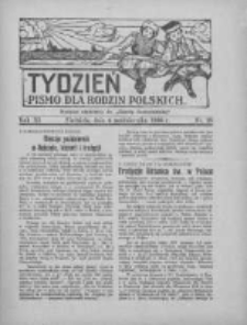 Tydzień: pismo dla rodzin polskich: dodatek niedzielny do "Gazety Szamotulskiej" 1936.10.04 R.11 Nr38