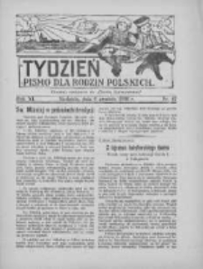Tydzień: pismo dla rodzin polskich: dodatek niedzielny do "Gazety Szamotulskiej" 1936.12.06 R.11 Nr47