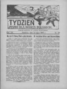 Tydzień: pismo dla rodzin polskich: dodatek niedzielny do "Gazety Szamotulskiej" 1937.07.18 R.12 Nr29