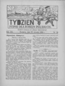 Tydzień: pismo dla rodzin polskich: dodatek niedzielny do "Gazety Szamotulskiej" 1937.08.22 R.12 Nr34