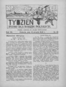 Tydzień: pismo dla rodzin polskich: dodatek niedzielny do "Gazety Szamotulskiej" 1937.08.29 R.12 Nr35