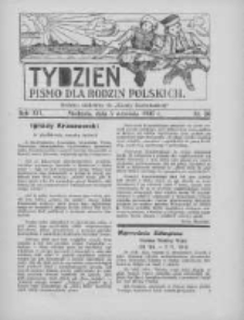 Tydzień: pismo dla rodzin polskich: dodatek niedzielny do "Gazety Szamotulskiej" 1937.09.05 R.12 Nr36