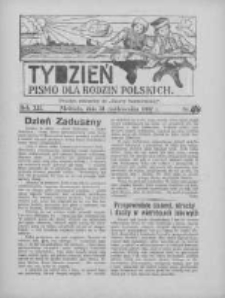 Tydzień: pismo dla rodzin polskich: dodatek niedzielny do "Gazety Szamotulskiej" 1937.10.31 R.12 Nr44