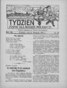 Tydzień: pismo dla rodzin polskich: dodatek niedzielny do "Gazety Szamotulskiej" 1937.11.21 R.12 Nr47