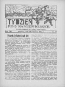 Tydzień: pismo dla rodzin polskich: dodatek niedzielny do "Gazety Szamotulskiej" 1937.11.28 R.12 Nr48