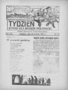 Tydzień: pismo dla rodzin polskich: dodatek niedzielny do "Gazety Szamotulskiej" 1937.12.26 R.12 Nr52
