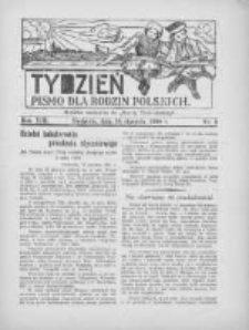 Tydzień: pismo dla rodzin polskich: dodatek niedzielny do "Gazety Szamotulskiej" 1938.01.16 R.13 Nr3