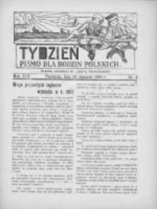 Tydzień: pismo dla rodzin polskich: dodatek niedzielny do "Gazety Szamotulskiej" 1938.01.23 R.13 Nr4