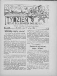 Tydzień: pismo dla rodzin polskich: dodatek niedzielny do "Gazety Szamotulskiej" 1938.02.20 R.13 Nr8