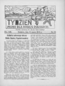 Tydzień: pismo dla rodzin polskich: dodatek niedzielny do "Gazety Szamotulskiej" 1938.03.13 R.13 Nr11