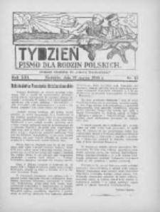 Tydzień: pismo dla rodzin polskich: dodatek niedzielny do "Gazety Szamotulskiej" 1938.03.27 R.13 Nr13