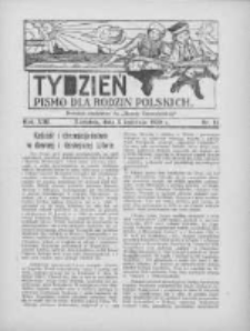 Tydzień: pismo dla rodzin polskich: dodatek niedzielny do "Gazety Szamotulskiej" 1938.04.03 R.13 Nr14