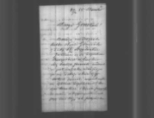 Stanisław Drozdowski do Władysława Zamoyskiego. Stambuł 27 II 1855 r.