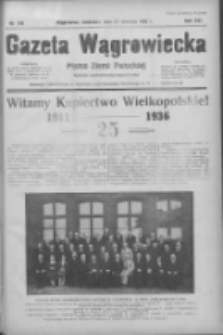 Gazeta Wągrowiecka: pismo ziemi pałuckiej 1936.06.21 R.16 Nr143