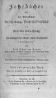 Jahrb&uuml;cher f&uuml;r die Preussische Gesetzgebung, Rechtswissenschaft und Rechtsverwaltung. 1824 Bd.23