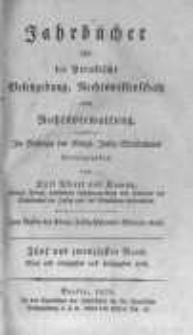 Jahrb&uuml;cher f&uuml;r die Preussische Gesetzgebung, Rechtswissenschaft und Rechtsverwaltung. 1825 Bd.25