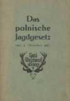 Das polnische Jagdgesetz