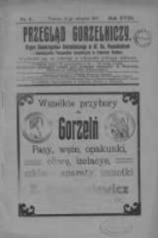 Przegląd Gorzelniczy: organ Towarzystwa Gorzelniczego w W. Ks. Poznańskiem i Stowarzyszenia Pracownik&oacute;w Gorzelniczych w Kr&oacute;lestwie Polskiem 1912.08.15 R.18 Nr8