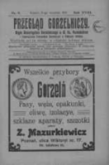Przegląd Gorzelniczy: organ Towarzystwa Gorzelniczego w W. Ks. Poznańskiem i Stowarzyszenia Pracownik&oacute;w Gorzelniczych w Kr&oacute;lestwie Polskiem 1912.09.15 R.18 Nr9