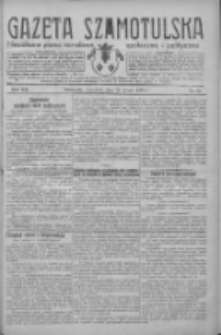 Gazeta Szamotulska: niezależne pismo narodowe, społeczne i polityczne 1934.02.22 R.13 Nr22