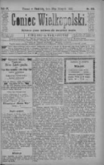 Goniec Wielkopolski: najtańsze pismo codzienne dla wszystkich stan&oacute;w 1880.08.29 R.4 Nr198