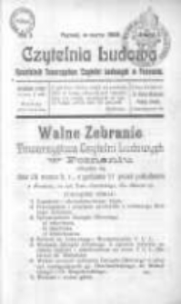 Czytelnia Ludowa: kwartalnik Towarzystwa Czytelni Ludowych w Poznaniu 1908 marzec R.3 Z.1