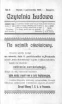 Czytelnia Ludowa: kwartalnik Towarzystwa Czytelni Ludowych w Poznaniu 1909.10.01 R.4 Z.6