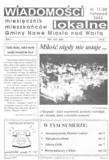 Wiadomości Lokalne 2000 R.2 Nr11(20)