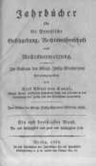 Jahrbücher für die Preussische Gesetzgebung, Rechtswissenschaft und Rechtsverwaltung. 1828 Bd.31