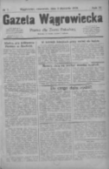 Gazeta Wągrowiecka: pismo dla ziemi pałuckiej 1929.01.03 R.9 Nr2