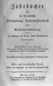 Jahrb&uuml;cher f&uuml;r die Preussische Gesetzgebung, Rechtswissenschaft und Rechtsverwaltung. 1829 Bd.34