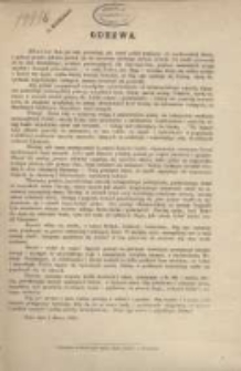 Odezwa. [Inc. :] "Bracia ! Rok już cały przeminął, jak nar&oacute;d polski gnębiony od moskiewskiej dziczy..."