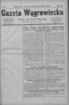Gazeta Wągrowiecka: pismo dla ziemi pałuckiej 1929.12.12 R.9 Nr147
