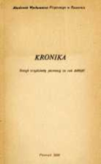 Kronika. Akademia Wychowania Fizycznego w Poznaniu Z.31 1986/87