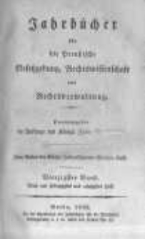 Jahrbücher für die Preussische Gesetzgebung, Rechtswissenschaft und Rechtsverwaltung. 1832 Bd.40