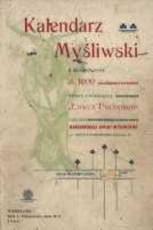 Kalendarz myśliwski ilustrowany na rok 1909