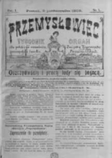 Przemysłowiec. 1903.10.03 R.1 nr1