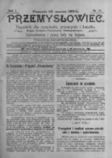 Przemysłowiec. 1904.03.12 R.1 nr24