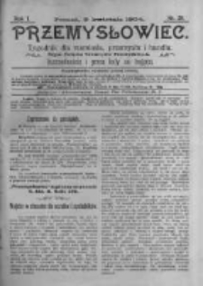 Przemysłowiec. 1904.04.09 R.1 nr28