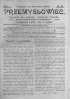 Przemysłowiec. 1904.04.30 R.1 nr31