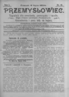 Przemysłowiec. 1904.07.02 R.1 nr40