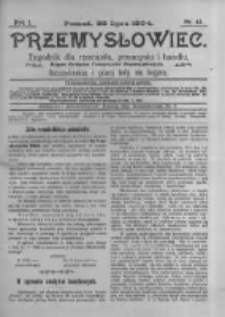 Przemysłowiec. 1904.07.23 R.1 nr43