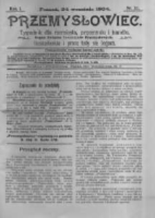 Przemysłowiec. 1904.09.24 R.1 nr52