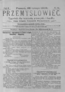 Przemysłowiec. 1905.02.25 R.2 nr22