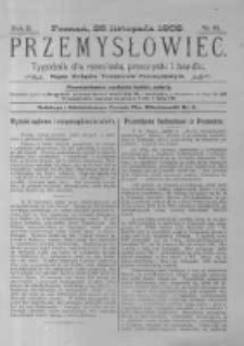 Przemysłowiec. 1905.11.25 R.2 nr61