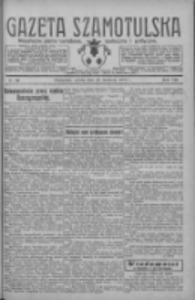 Gazeta Szamotulska: niezależne pismo narodowe, społeczne i polityczne 1929.04.27 R.8 Nr50